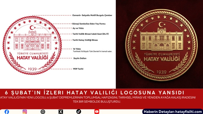 6 Şubat’ın İzleri Hatay Valiliği Logosuna Yansıdı