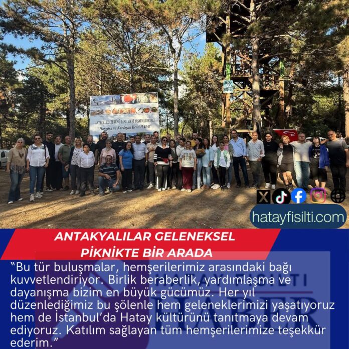 Antakyalılar Geleneksel Piknikte Bir Arada