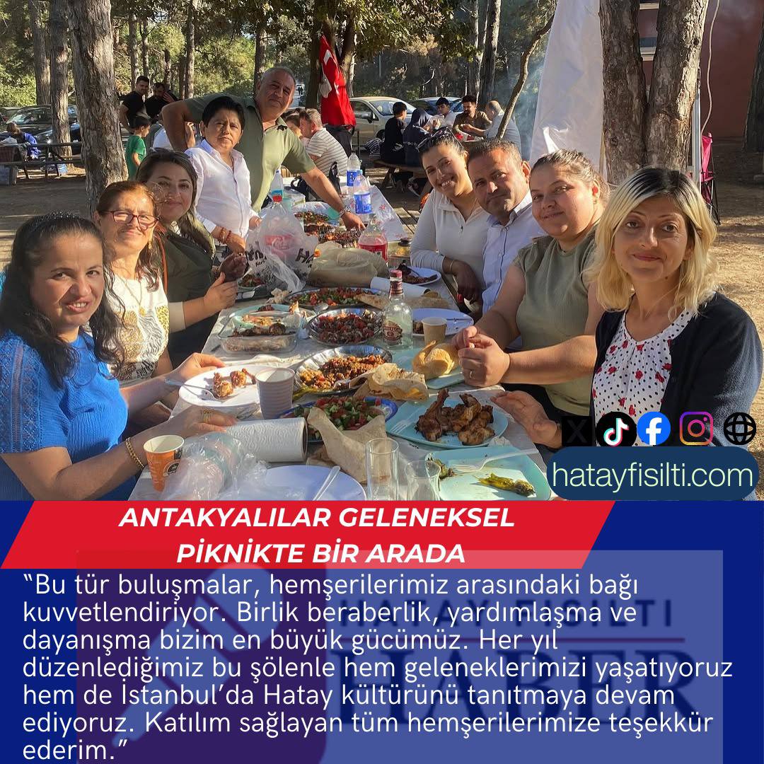 Antakyalılar Geleneksel Piknikte Bir Arada
