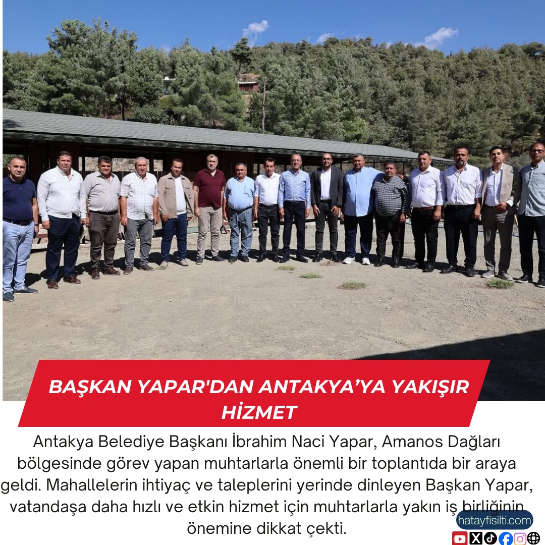 Başkan Yapar'dan Antakya’ya Yakışır Hizmet