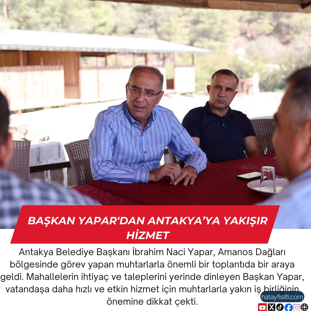 Başkan Yapar'dan Antakya’ya Yakışır Hizmet