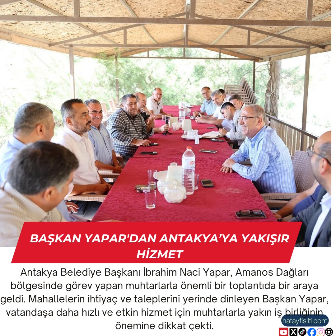 Başkan Yapar'dan Antakya’ya Yakışır Hizmet