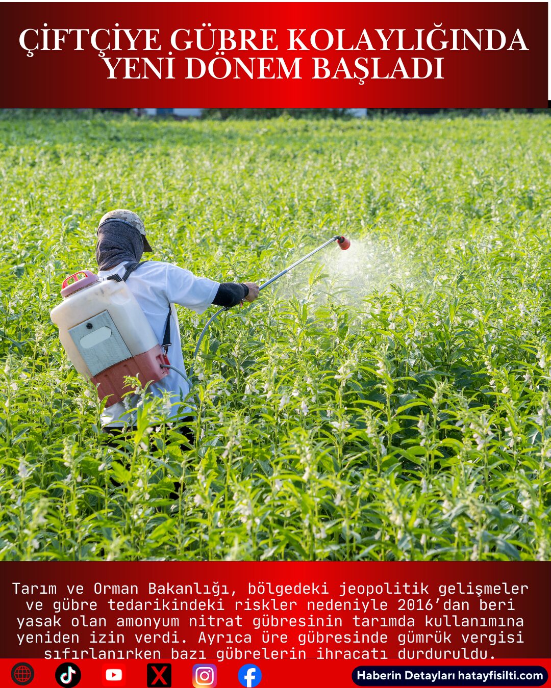 Çiftçiye Gübre Kolaylığında Yeni Dönem Başladı