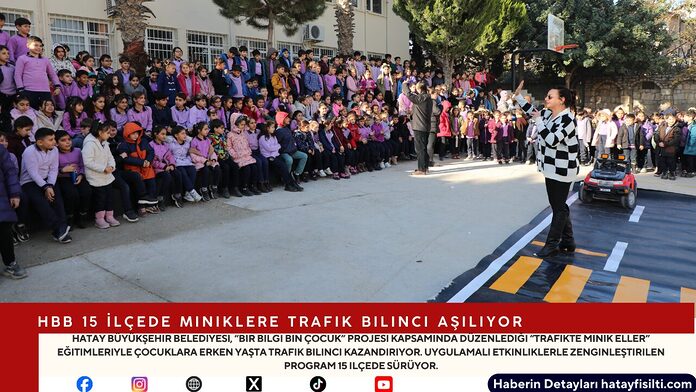 HBB 15 İlçede Miniklere Trafik Bilinci Aşılıyor