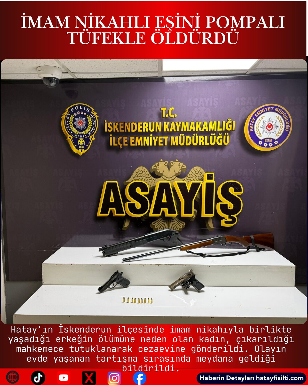 İmam Nikahlı Eşini Pompalı Tüfekle Öldürdü