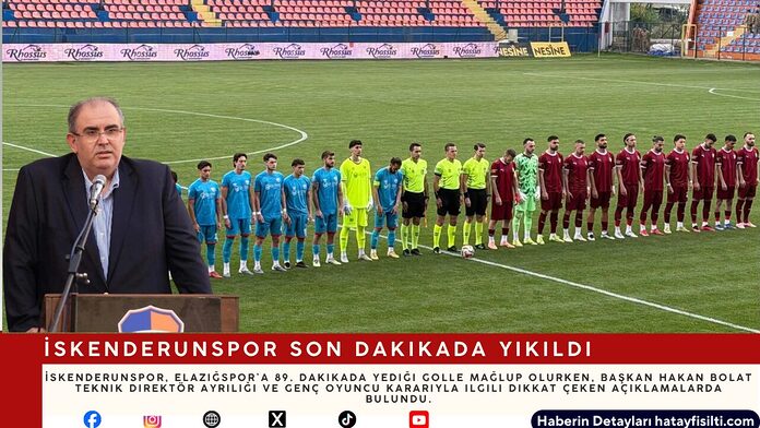 İskenderunspor Son Dakikada Yıkıldı